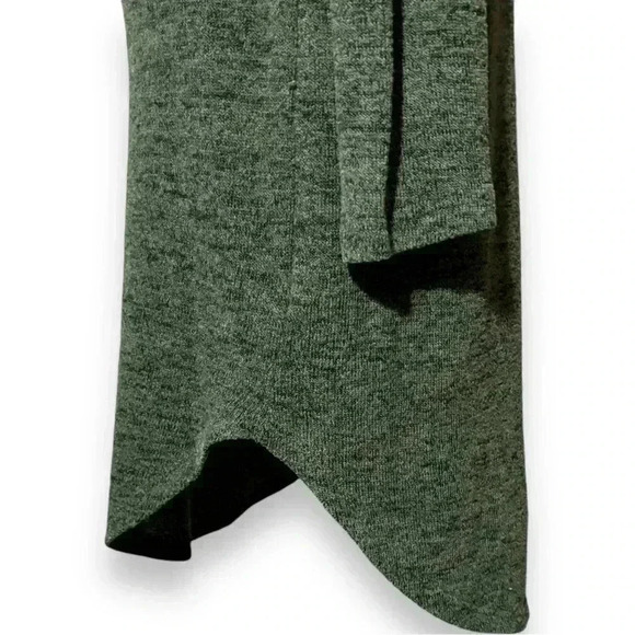 Ultra Flirt Size Large Green Lightweight Long Sleeve Simple Midi Sweater Dress - Picture 15 of 15